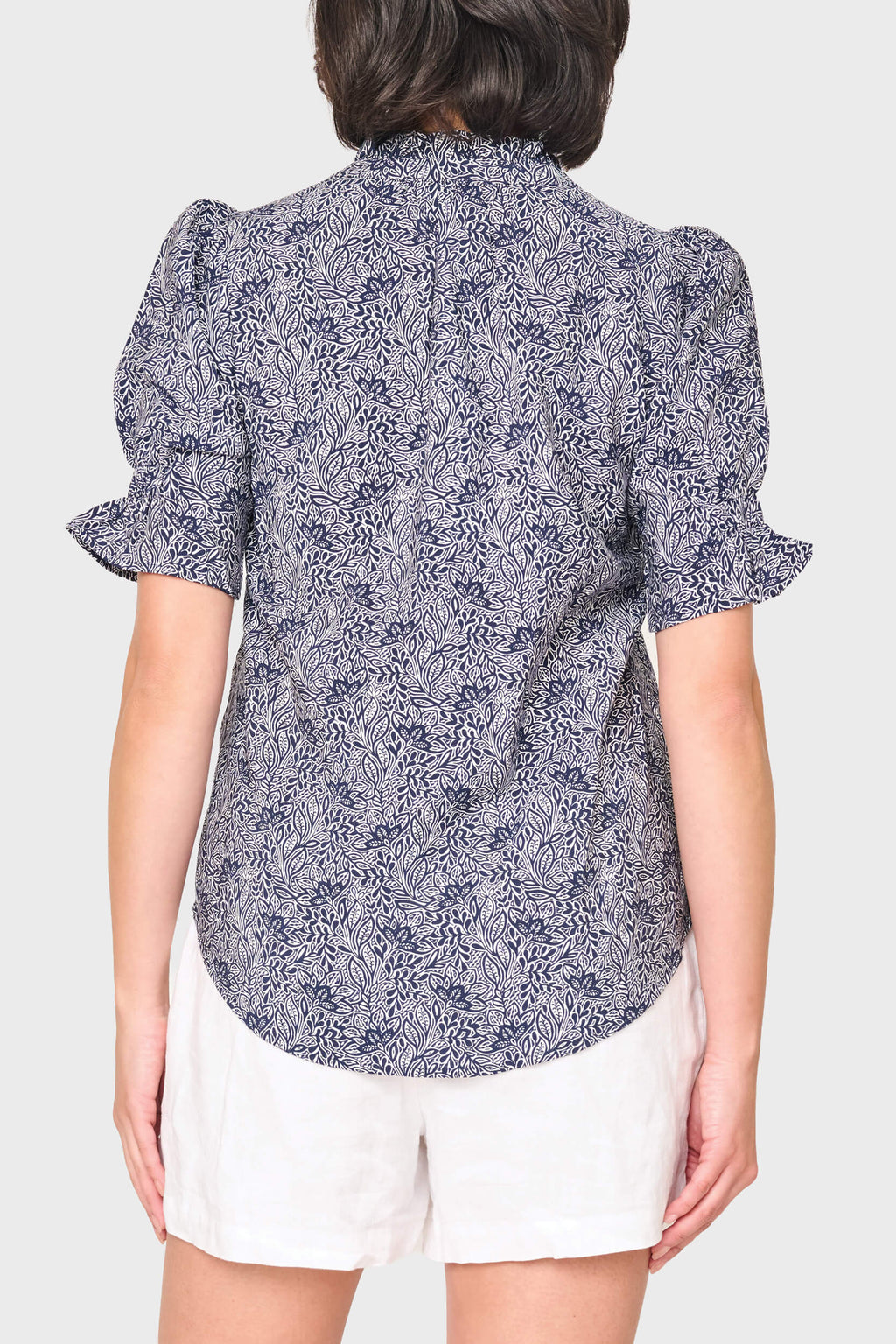 Dianthus Henley Puff Sleeve Blouse